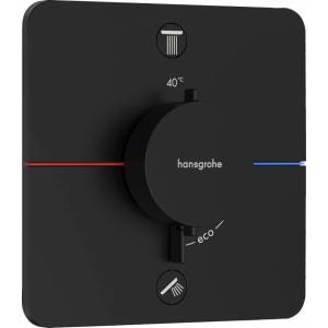 Hansgrohe ShowerSelect Comfort Q 2-функционален термостатичен смесител за душ, матово черен (15583670)