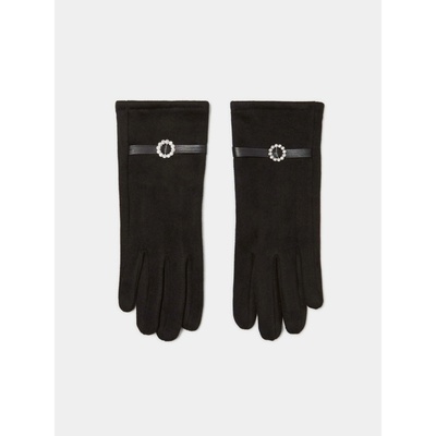 Moodo Черни дамски ръкавици с декоративен колан Moodo Moodo | Cheren | ЖЕНИ | ЕДИН РАЗМЕР