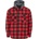 Gelert Поларено яке Gelert Men's Sherpa Fleece Long Sleeve Button-Up Sherpa Jacket - Black/Red