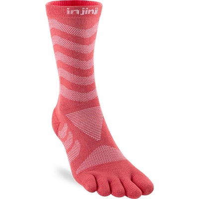 Injinji Prstové ponožky Womens Ultra Run Crew Coral