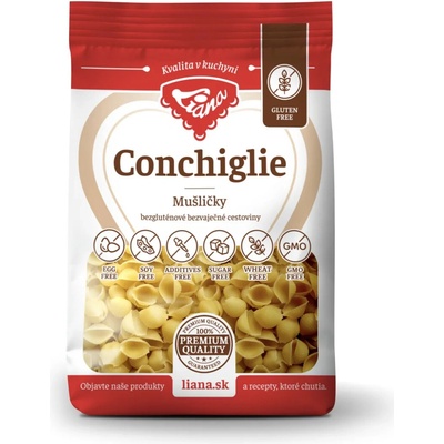 Liana Conchiglie Mušličky cestoviny bezgluténové 200 g