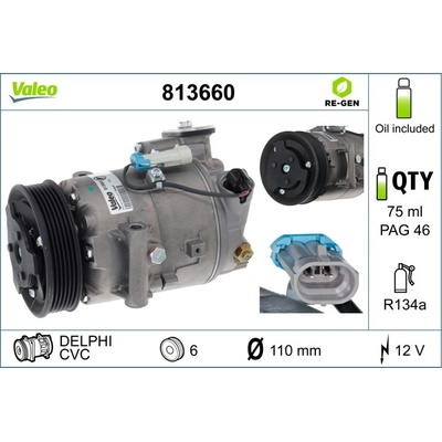 Kompresor, klimatizace VALEO 813660