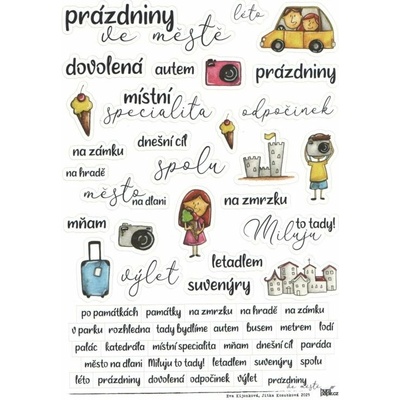 HuráPapír Samolepky A5 - Prázdniny ve městě