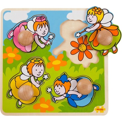Bigjigs Vkladacie puzzle Víly