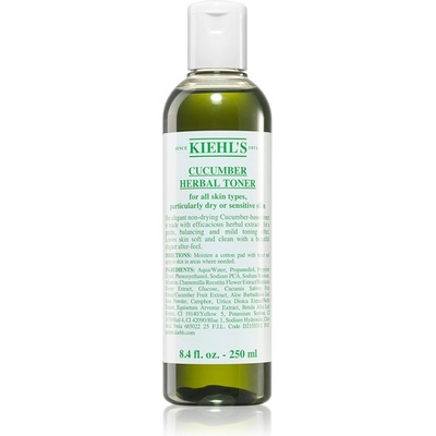Kiehl's Cucumber Herbal Alcohol-Free Toner тоник за лице за суха до чувствителна кожа 250ml