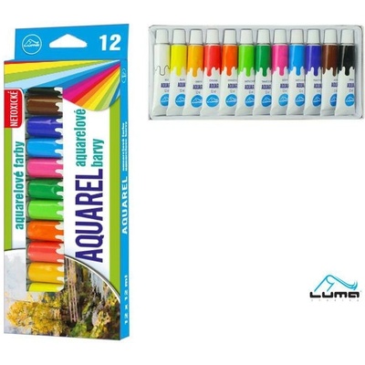 Barvy aquarelové sada LUMA 12 barev 12ml – Sleviste.cz