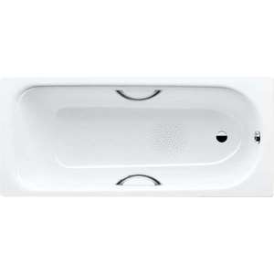 KALDEWEI Advantage - Правоъгълна вана Saniform Plus Star 333, 160x75 см, с отвори за дръжки, противоплъзгащо покритие, Perl-Effekt, бяла 133330003001 (133330003001)