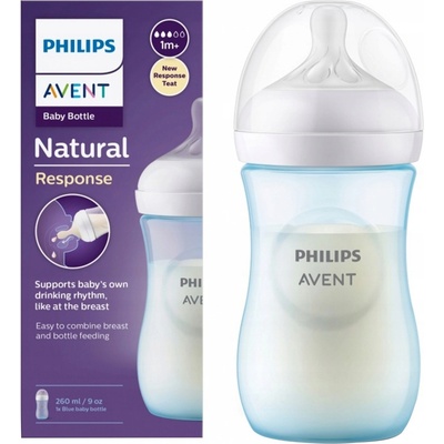 Philips Avent fľaša Natural Response modrá 260 ml