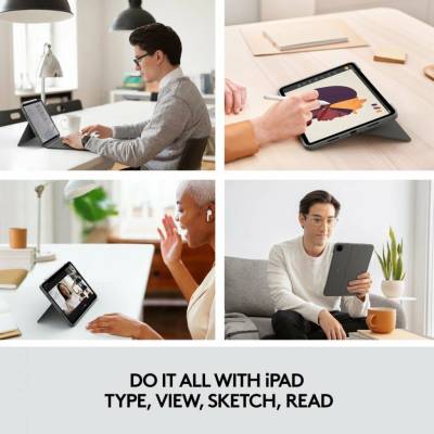 Logitech Combo Touch iPad 11 1. 2. a 3. generace sivá UK 920-010148
