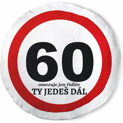 Impar koulatý polštář Ty jedeš dál – 60 let (KULATY-POLSTAR-TY-JEDES-DAL-60)