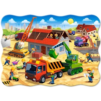 Castorland - Puzzle House in construction - 1 - 39 piese