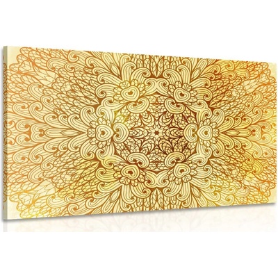 Obraz zlatá etnická Mandala - 90x60