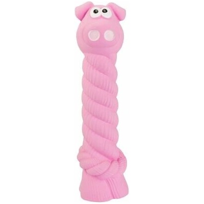 HipHop Prasátko s latexovým lanem a chroupacím zvukem 15 cm latex