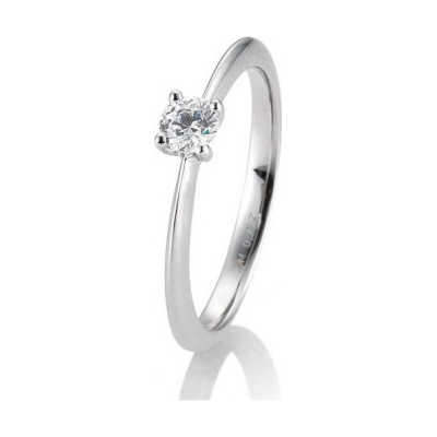 Sofia Diamonds prsteň z bieleho zlata s diamantom BE41 05636