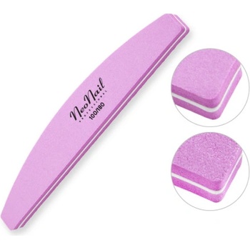 NeoNail penový pilník loďka ružový 100/180