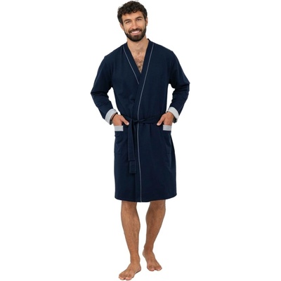 Italian Fashion Gabriel pánský župan tmavě modrá/melanž