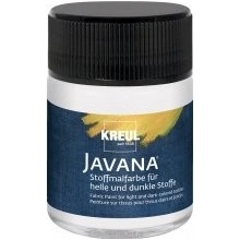 Barva na světlý a tmavý textil Javana 50 ml bílá