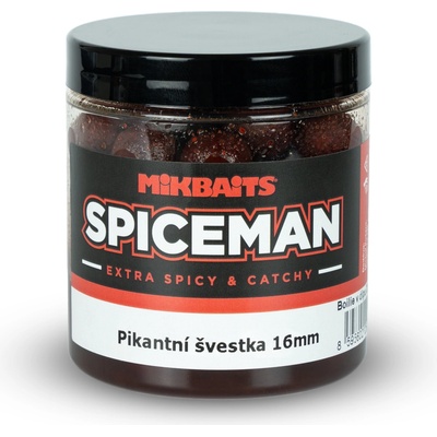 Mikbaits Boilies V Dipe Spiceman Pikantná Slivka 250ml 24mm
