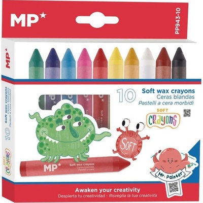 Main Paper S.L. pastelky voskové Soft wax crayons sada 10 ks