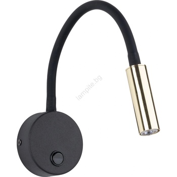 TK Lighting LED Аплик LAGOS 1xG9/3W/230V черен/златист (TK10039)