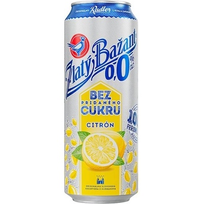 Zlatý Bažant Radler Citrón BEZ PRIDANÉHO CUKRU 0,0% 0,5 l (plech)