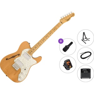Squier Classic Vibe '70s Telecaster Thinline Premium SET Natural Електрическа китара
