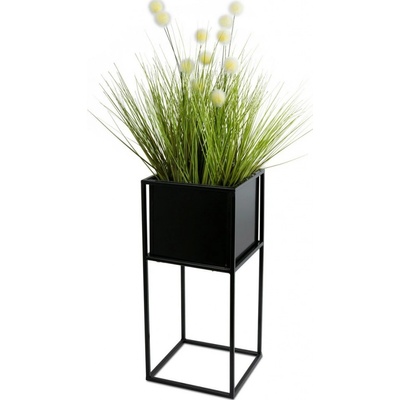 DekorStyle Kvetinový stojan Willa 50 cm čierny