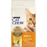 Cat Chow Adult Chicken - храна с високо съдържание на пилешко месо, 15 кг