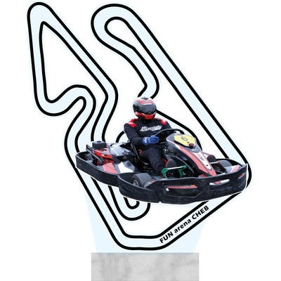 Akrylátová plaketa na mramorovém podstavci Vlastní design Výška: 17 cm Tisk: Jednostranný