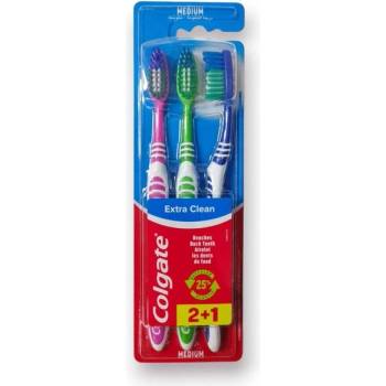 Colgate Четка за зъби Colgate Extra Clean 3 броя средни размери