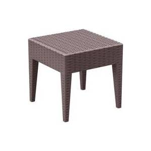 Siesta Exclusive SI-Маса за шезлонг ратан 45x45x45cm. MIAMI КАФЯВО (858) (014208)