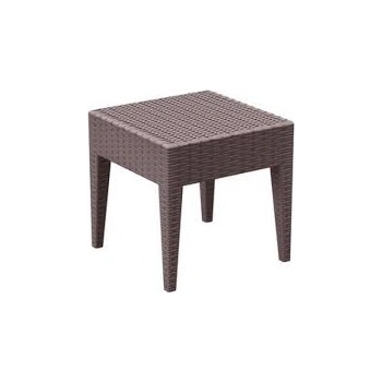 Image 1 of Siesta Exclusive SI-Маса за шезлонг ратан 45x45x45cm. MIAMI КАФЯВО (858) (014208)