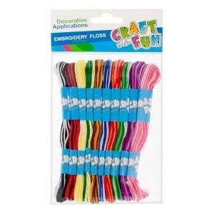 Craft with fun Decorative ornament mulina 10x mix
