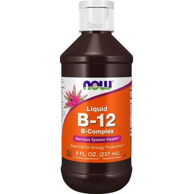 Now Foods Vitamin B-12 Complex Liquid kapky 237 ml