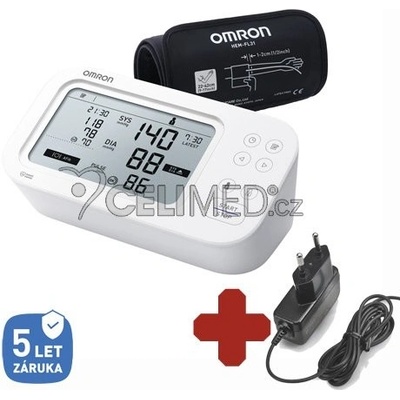 CELIMED s.r.o. Tonometr OMRON M6 Comfort s AFib + ZDROJ