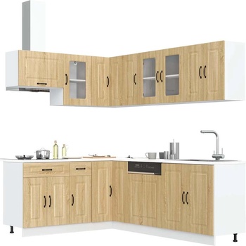 vidaXL Комплект кухненски шкафове от 11 части Kalmar, инженерно дърво (3314884)