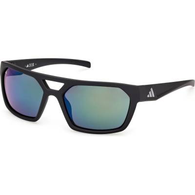Adidas Мъжки слънчеви очила Adidas eyewear ES0004 S3 Sunglasses - Matte Black / Green - размер One Size (205-7200-0111)