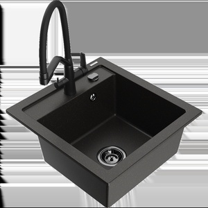 Mexen Vito гранитна мивка с 1 отделение с кухненски смесител Duo, (6503-75-671701-70-B)