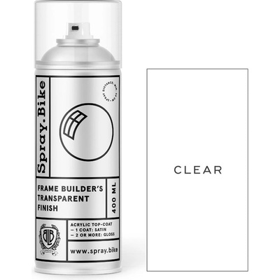 SprayBike Frame Builder's Transparent Finish 400 ml satin high gloss