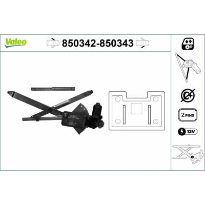 Mechanizmus zdvíhania okna VALEO 850342