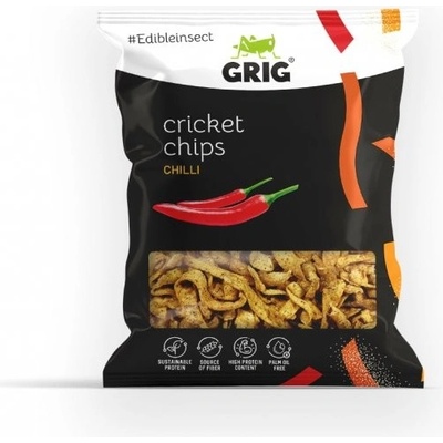 Grig CVRČČÍ CHIPSY S chilli 70 g