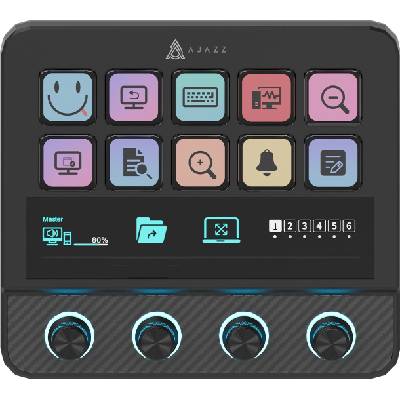 Ajazz стрийминг хъб/дек Streaming HUB AKP05E PRO Black (AJ-AKP05E-PRO-BK)