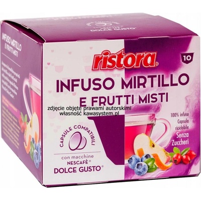 ristora Mirtillo e Frutti Misti 10 бр капсули съвместими с Dolce Gusto
