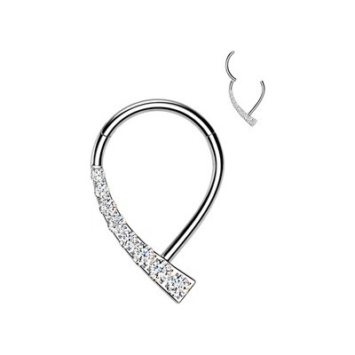 Šperky4U Piercing segment kruh TITAN TIT1602-1208