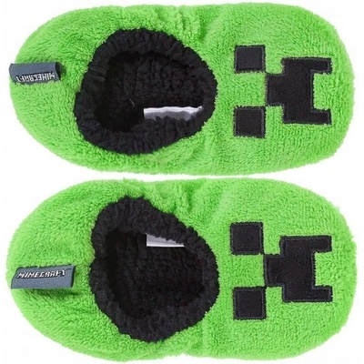 Minecraft papuče detské zelené