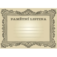 Diplom pamětní listina A5