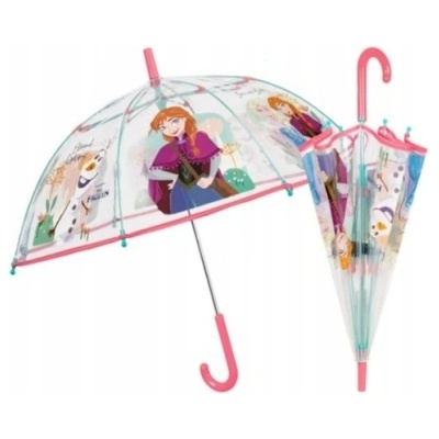 Детски прозрачен чадър Perletti Kids Frozen 50255