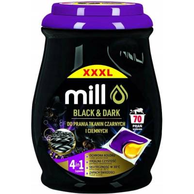 Mill kapsle na praní Black & Dark 70 PD