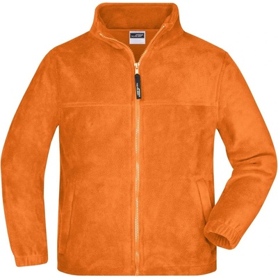 James & Nicholson Detská fleece mikina JN044k Oranžová