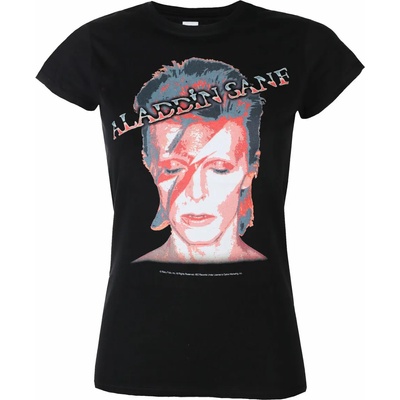 ROCK OFF дамска тениска David Bowie - Aladdin Sane - ЧЕРЕН - ROCK OFF - BOWTS12LB